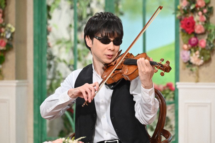 テレ朝POST » 20歳で視力を失ったヴァイオリニスト、増田太郎。譜面を全て書き直すなど支えてくれた家族